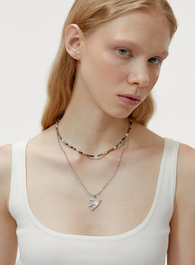 飞鸟系列镶嵌贝母/玛瑙吊坠项链