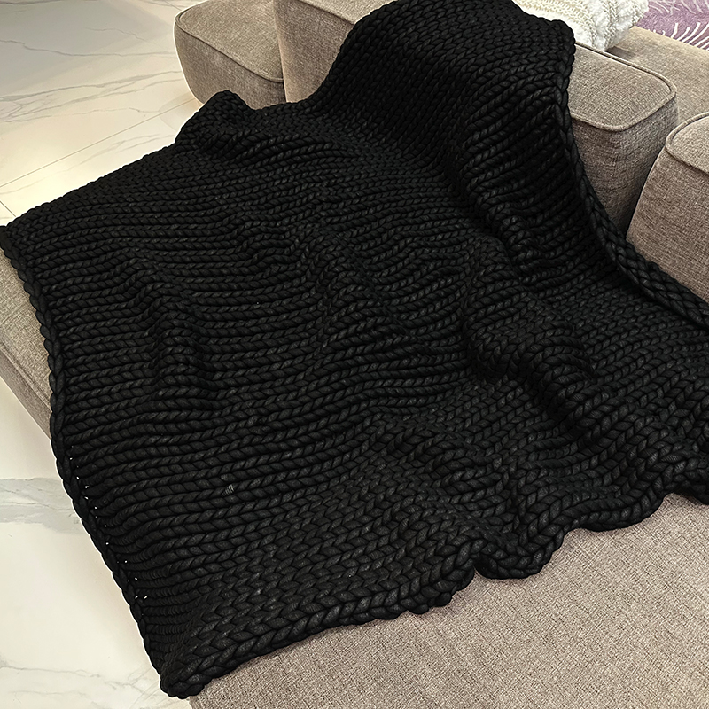 YNM室内美学黑科技深度睡眠重力编织毯沙发毯小毯子活动折扣款 - 图0