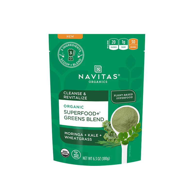 美国Navitas混合蔬菜粉Greens Blend羽衣甘蓝小麦草辣木有机抗氧 - 图3