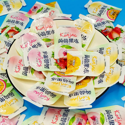 蒟蒻果冻零脂肪低卡吸吸冻旗舰店果汁魔芋解馋宿舍分享小零食健康 - 图1
