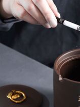 (Take note of self-distribution) Private Custom Purple Sand Ashtrays With Lid Multifunction Windproof Flying Dust