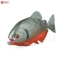 Child solid simulation marine seafloor bio-toy model eating human fish food peoples pomfret water tiger fish food human fish