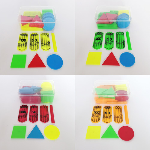 小学数学教具磁性数学计数小棒计数片计数棒捆套装计数盒数数棒算数计算用数学一二低年级算术学具教具计数器 - 图0