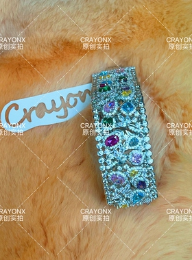 CrayonX重工镶钻多彩宝石手镯