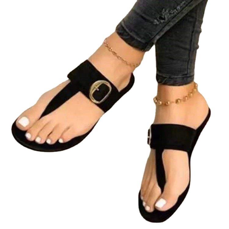 shotes womens flat sandals Large ize flBS-D15apt botoms fli - 图3