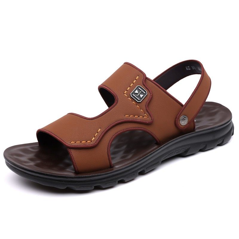 凉鞋男款2025夏季新款休闲沙滩鞋软底防滑中年爸爸开车两用凉拖鞋,淘宝优惠券,粉丝福利购,淘宝优惠卷