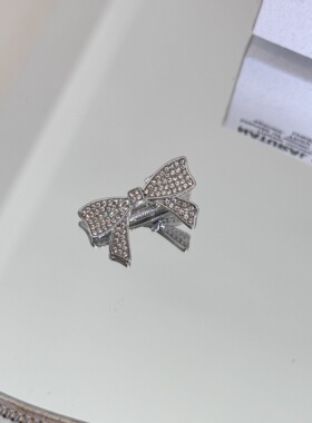 轻奢水钻蝴蝶结小号刘海发夹