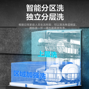 送装一体】海尔w3000p变频洗碗机家用全自动16套大容量嵌入式新品