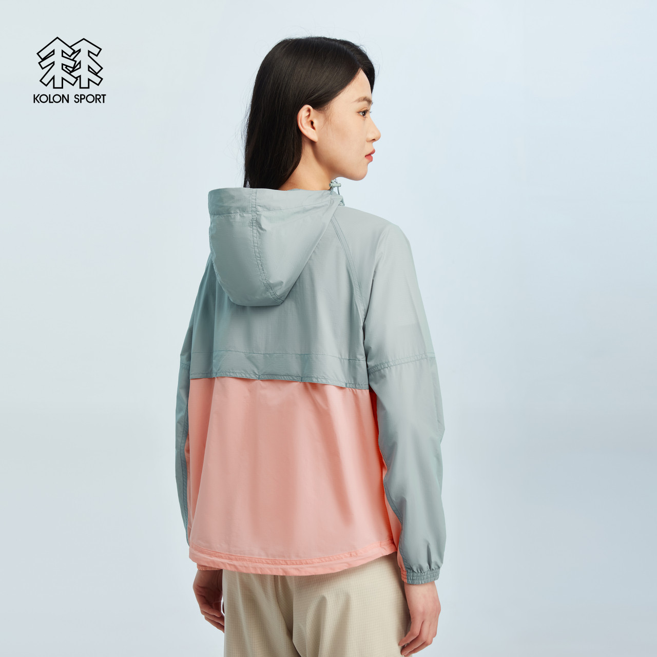 可隆女春秋新款wind k撞色防风夹克防泼水外套KOLONSPORT韩国正品,淘宝优惠券,粉丝福利购,淘宝优惠卷