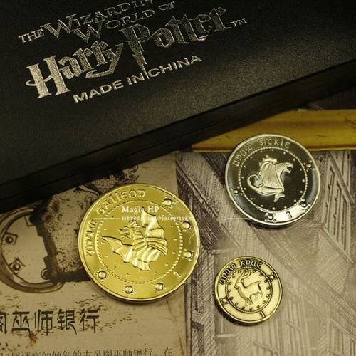 哈利波特1周边Harry Potter 古灵阁金币金加隆银西可纳特纪念币 - 图2
