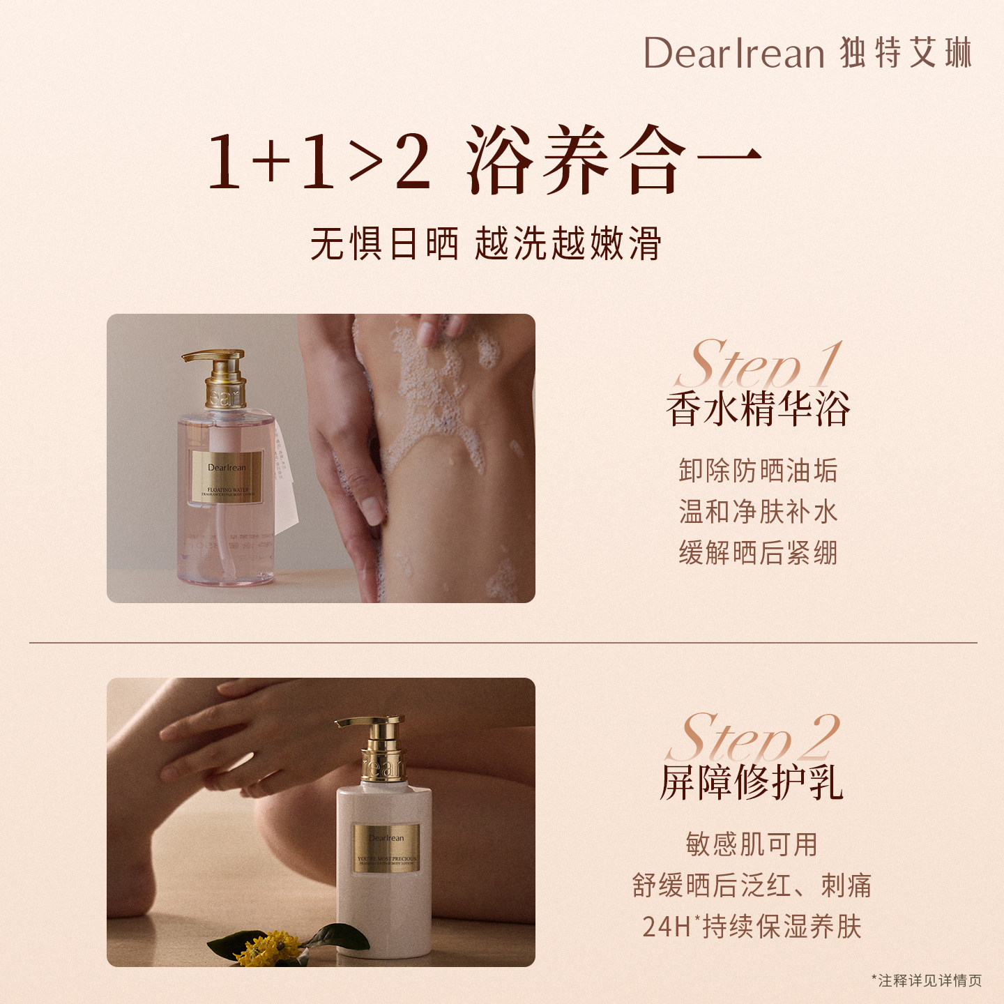 独特艾琳香氛沐浴露身体乳冷霜