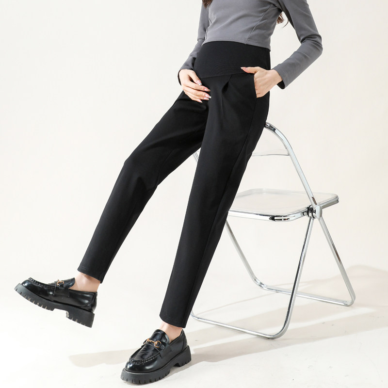 加长春秋外穿高个子直筒职业孕妇裤 婷朵娜孕妇打底裤