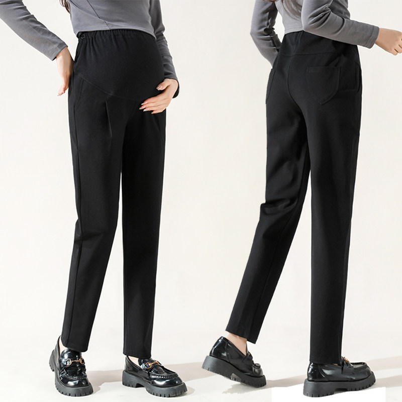 孕妇西装裤春秋外穿职业黑色西裤 婷朵娜孕妇打底裤