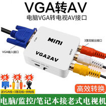 VGA transfer AV converter onboard box turned TV computer screen screen projector chromatism line audio-video synchronization