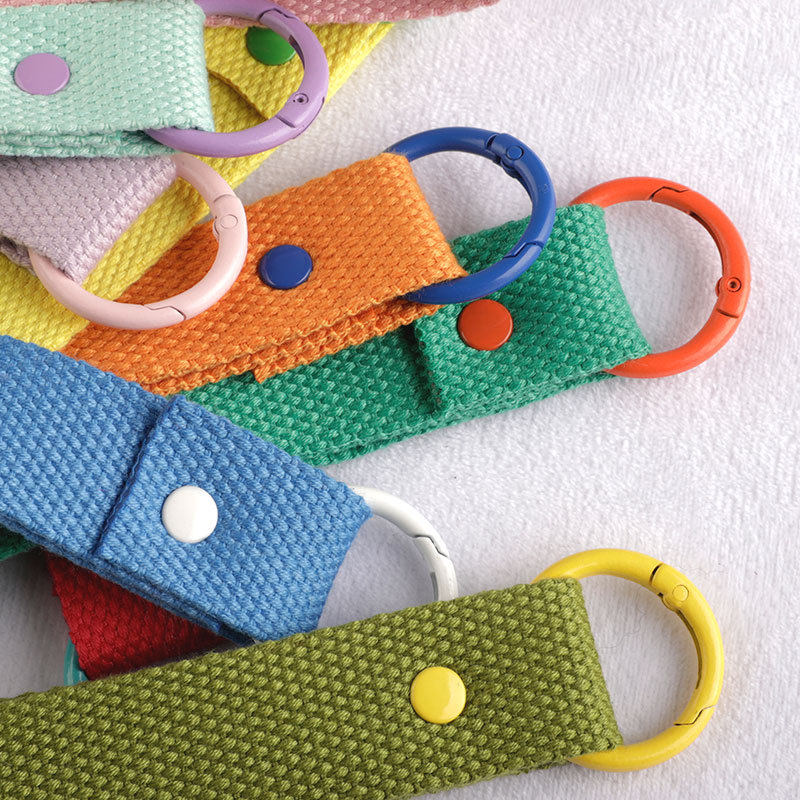 手作马卡龙色帆布挂带烫标可刺绣马卡龙色帆布挂带挂件糖果色背包,淘宝优惠券,粉丝福利购,淘宝优惠卷