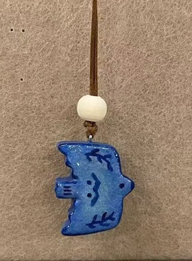 蓝色小鸟项链复古飞鸟诗集你当像鸟飞往你的山小红书同款百搭