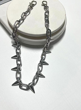 铆钉腰链尖头链条朋克男女hiphop蹦迪国潮暗黑ins同款酷欧美裤链