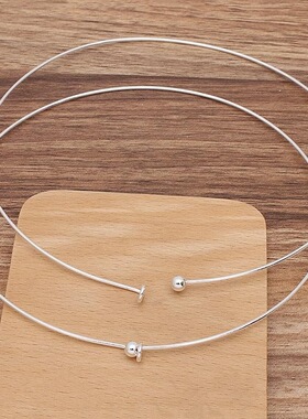 高级感材料仿古古风步摇璎珞颈圈古风螺纹回弹手工发饰颈圈造