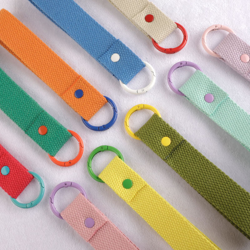 手作马卡龙色帆布挂带烫标可刺绣马卡龙色帆布挂带挂件糖果色背包,淘宝优惠券,粉丝福利购,淘宝优惠卷