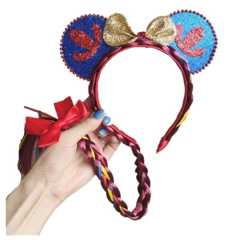 米奇发箍假发辩公主发饰网红白雪公主发箍节日派对专用,淘宝优惠券,粉丝福利购,淘宝优惠卷