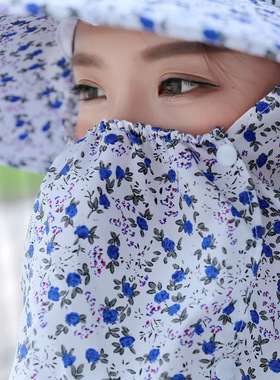 女士农民遮阳帽采茶帽干农活农村干活戴的防晒帽夏天遮脸帽子大檐