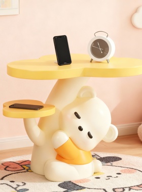 可爱小熊卡通床头柜收纳摆件