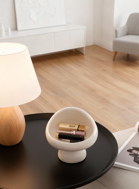 奶油风云朵造型陶瓷收纳摆件