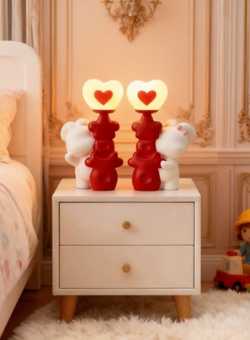可爱萌系小熊台灯儿童房摆件