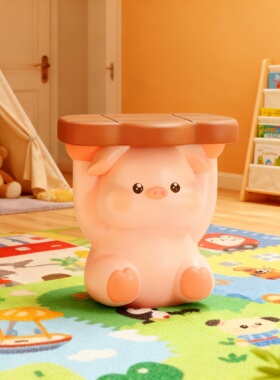 粉色小猪造型创意打火机摆件