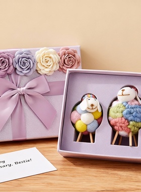 手工钩针小马包挂件摆件高档紫色