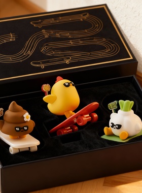 卡通动物公仔手办礼盒摆件收藏