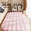 Bubble velvet bedside blanket, non-slip, cool and easy to care for, floor mat