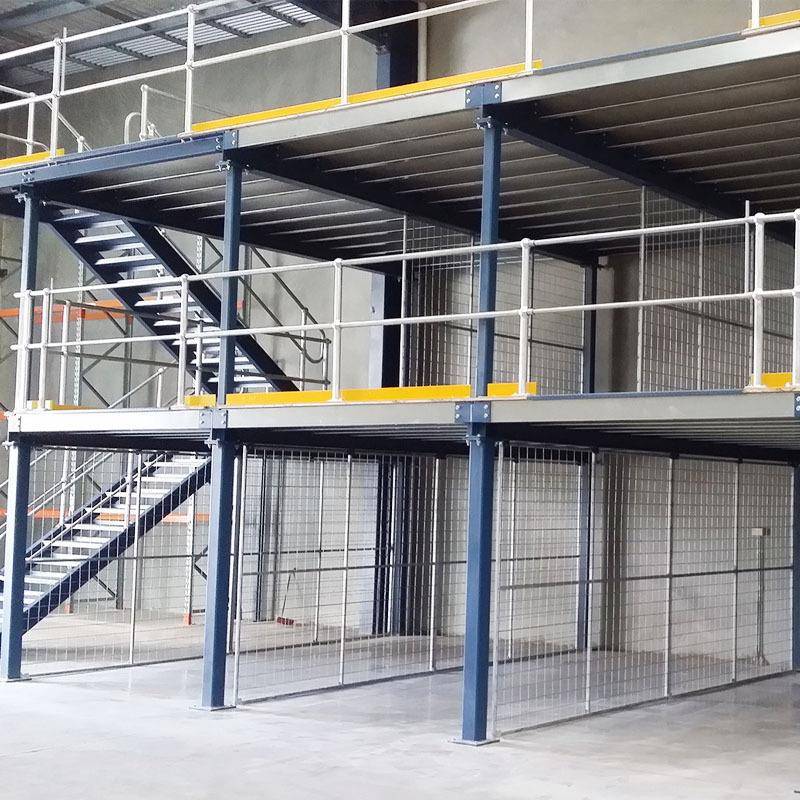 南京二层载重钢平台德清三层搁板阁楼货架钢平台 - 图2