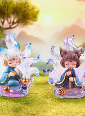 女孩家居智慧手办九尾狐摆件盒