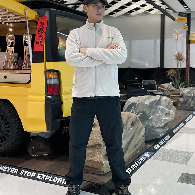 哥伦比亚抓绒衣25春夏新款男户外防风保暖抓绒衣外套EJ0027 - 图1