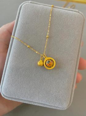 扎基拉姆有球必应项链招财接好运藏地财神国风吊坠高级感锁骨链女