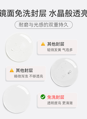 颜蕊无荧光免洗封层高亮持久耐磨