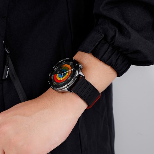 适用华为GT5/6手表watchgt4表带watch4/3磁吸运动硅胶GT5pro荣耀GS高级GT3/2E男女装甲夏天智能新款腕带22mm - 图0