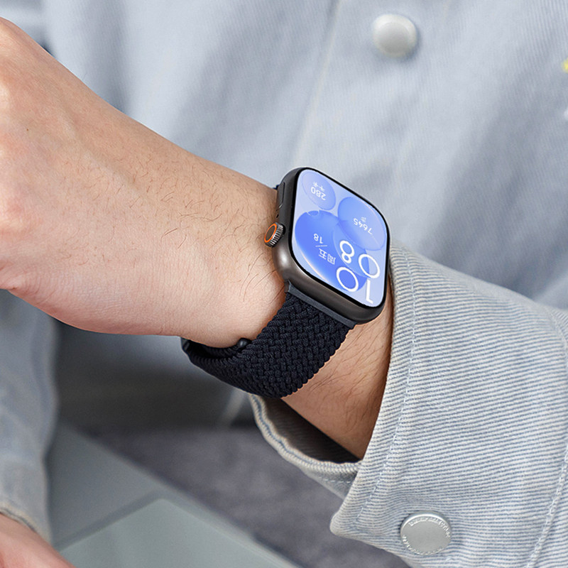 适用华为watch FIT4/3表带watchfit4pro手表带活力款编织尼龙磁吸fit2腕带透气手表链男女款士手环个性替换带