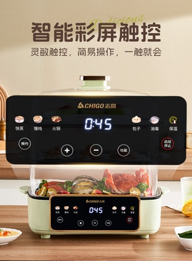 志高电蒸锅多功能家用炖不锈钢大