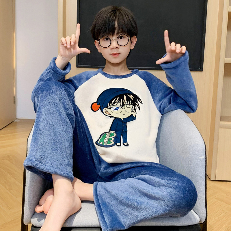 海贼王儿童睡衣男孩秋冬珊瑚绒保暖男童法兰绒男童宝宝学生家居服,淘宝优惠券,粉丝福利购,淘宝优惠卷