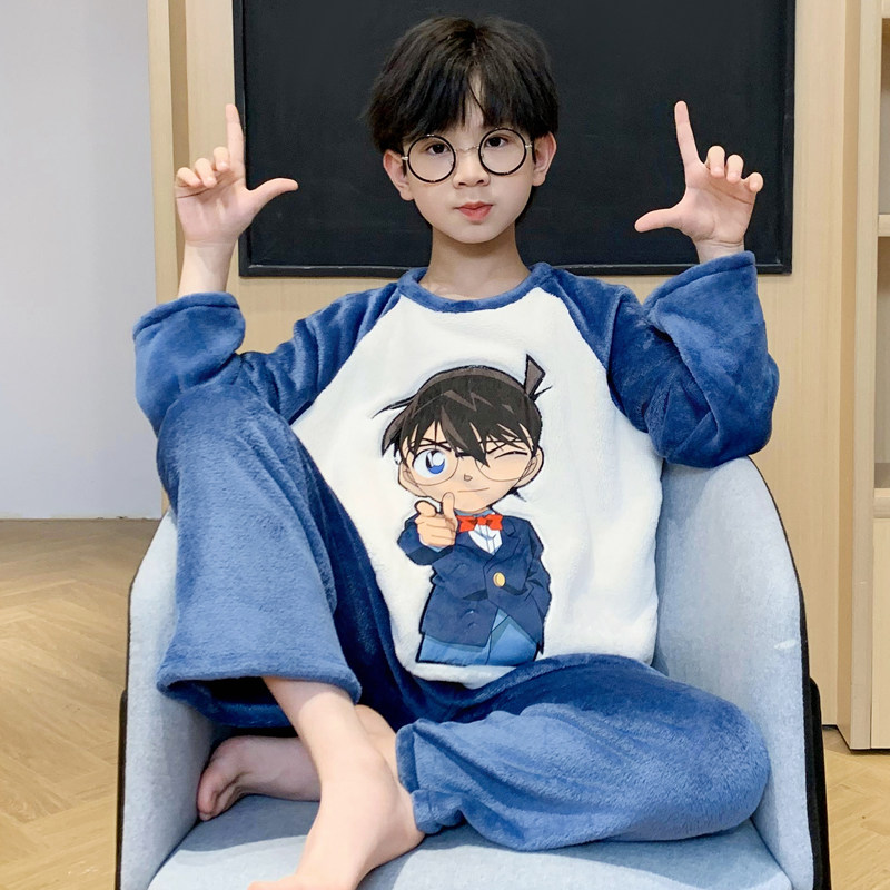 海贼王儿童睡衣男孩秋冬珊瑚绒保暖男童法兰绒男童宝宝学生家居服,淘宝优惠券,粉丝福利购,淘宝优惠卷