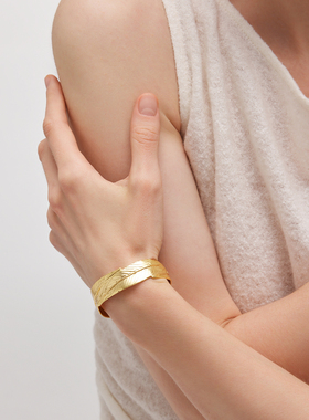 达弥柳系列柳叶开口手镯