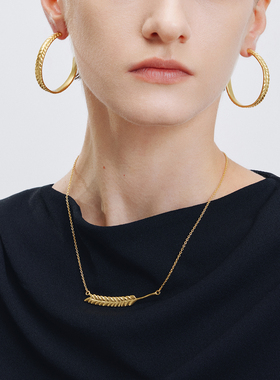 daartemis达弥穗浮雕麦穗项链