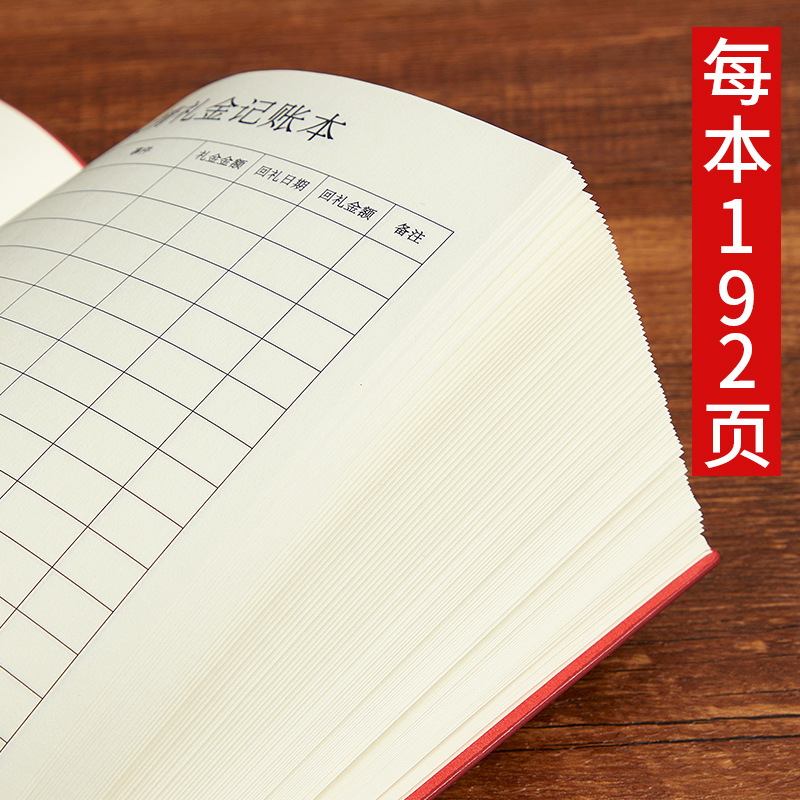 人情礼金记账本高档pu皮人情往来礼金登记账本礼单簿随礼家庭理财-图2