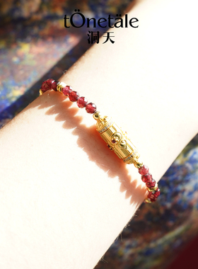 TONE&TALE福轮开运手串女士手串手链新潮串珠时尚感新中式红色