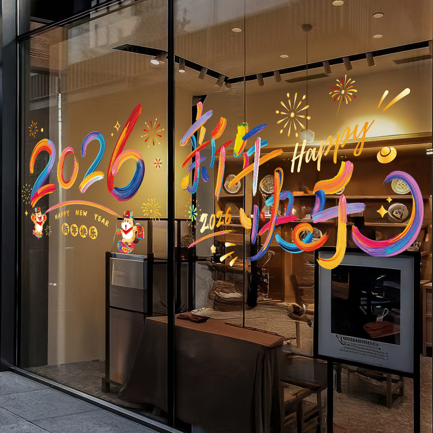 新年窗花2026新款马年剪纸玻璃贴过年福字门贴装饰春节用品静电贴,淘宝优惠券,粉丝福利购,淘宝优惠卷