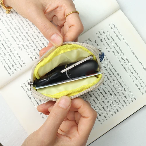 Милый свежий картхолдер с молнией, кошелек, портативная маленькая сумка-органайзер