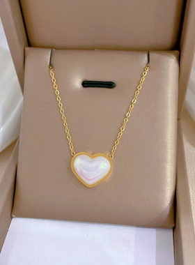 【通体钛钢】电商好货炉内真金冷淡项链女ins网红锁骨链配饰品