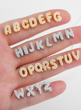 欧美跨境不锈钢DIY个性制定作英文名字母项链锁骨链饰品一件代发